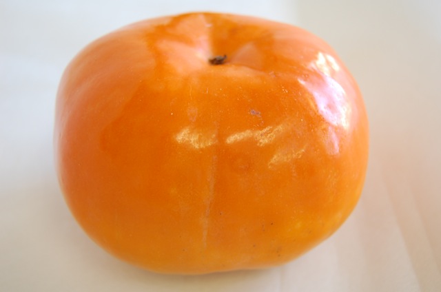 福岡産《早秋柿/そうしゅうがき》鮮やかなオレンジ色：画像