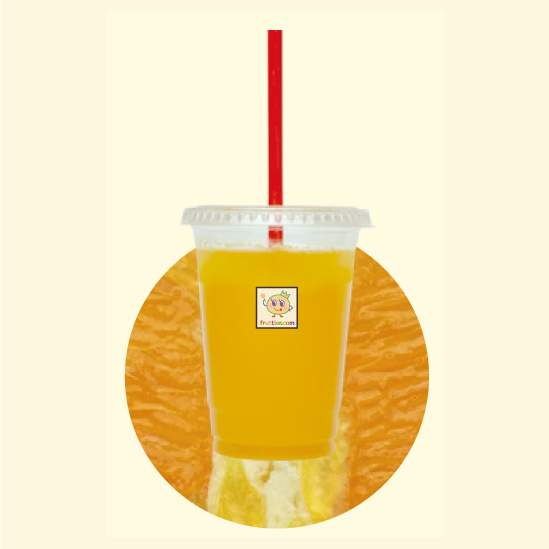 オレンジ<br><span>518円</span><small>程よい酸味と甘さの<br>絞りたてジュース</small>：画像