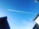 ハッキリ飛行機雲です(^_^)：2021/11/20 22:41