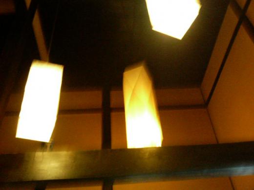 こんな和風モダンな感じの照明/