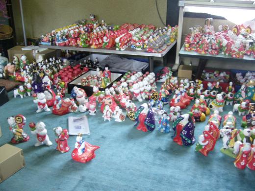 陳列された相良人形/