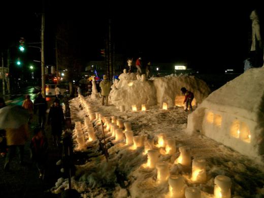 雪灯り/