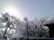 雪と朝日：2012/02/05 10:32