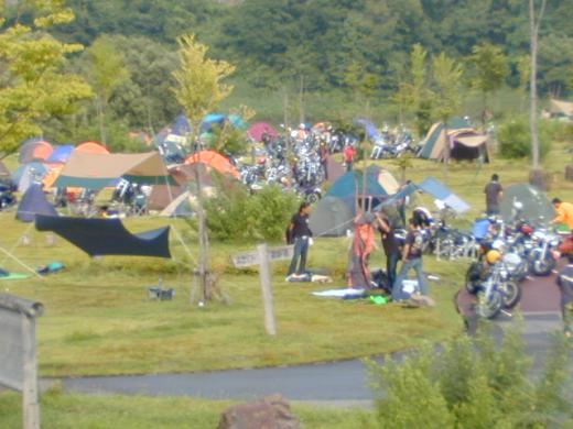 テントサイトの風景/