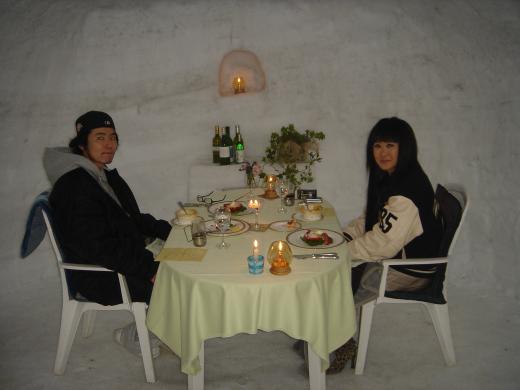 雪のお城で誕生パーティー/