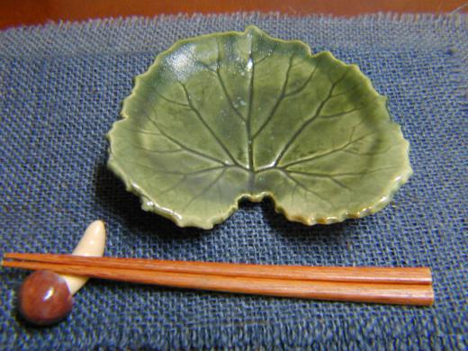 葉っぱのお皿/