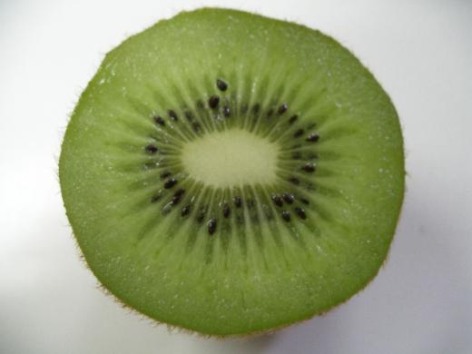 ゼスプリグリーンのみずみずしい断面です。/