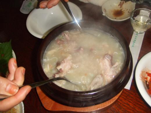 サムゲタンでございます。/