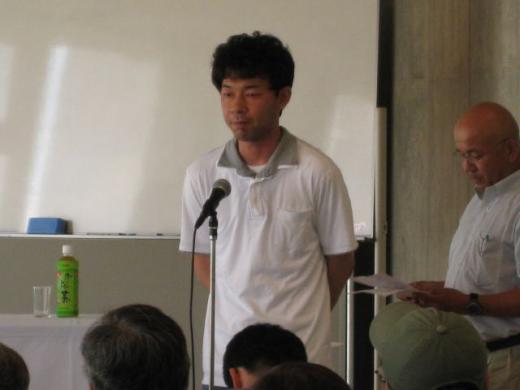 緊張の代表挨拶 /