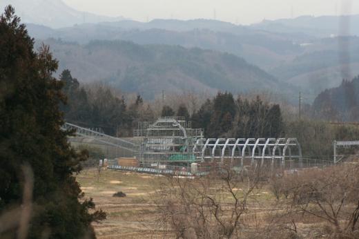 東北新幹線>福島トンネル緩衝口>俯瞰気味で・・・/