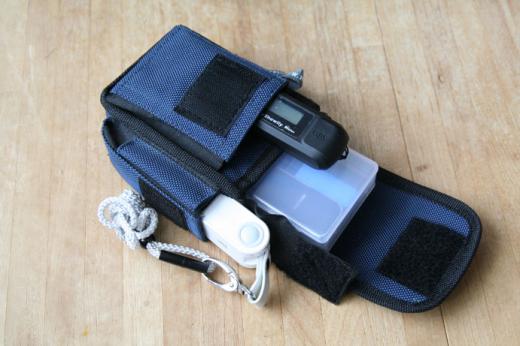 GPSロガー>ログ時の設置状態 その2 「ポーチ」スタイル/