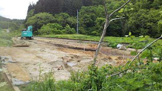 米坂線>22年8月豪雨>閉じ込め車輌その後/