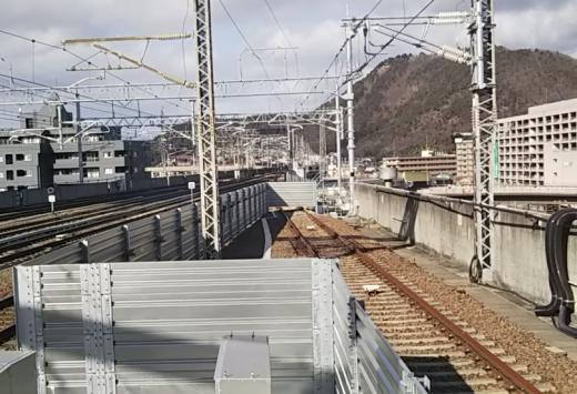 山形新幹線上りアプローチ線>2/4工事状況>福島駅11番線/