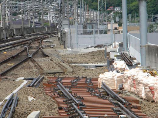 山形新幹線上りアプローチ線>6/27工事状況>福島駅11番線その3/