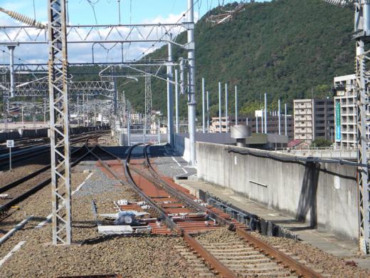 山形新幹線上りアプローチ線>9/26工事状況>架線柱3/