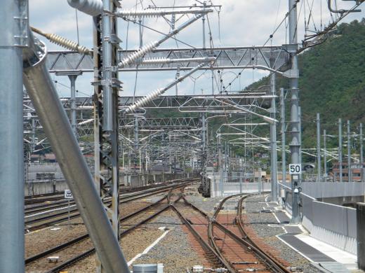 山形新幹線上りアプローチ線>5/28工事状況>架線1/