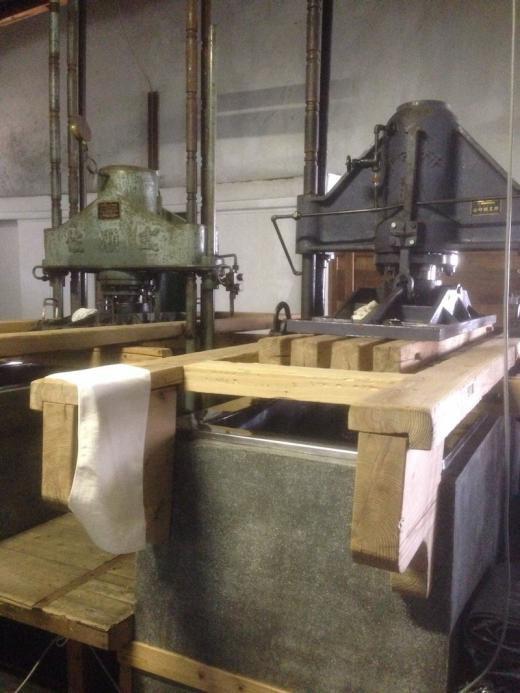 お酒をしぼる際の機械で大きくて迫力がありましたね!/