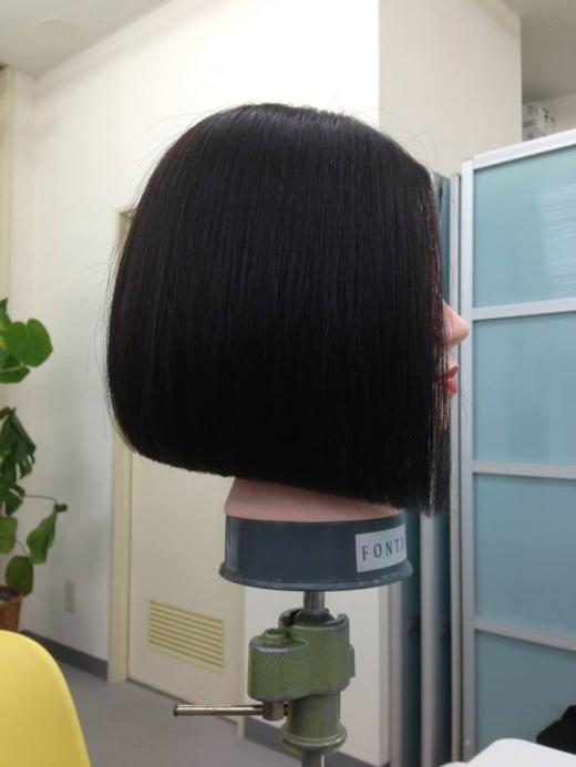 講師藤田さんのカットの仕上がり〜♪/