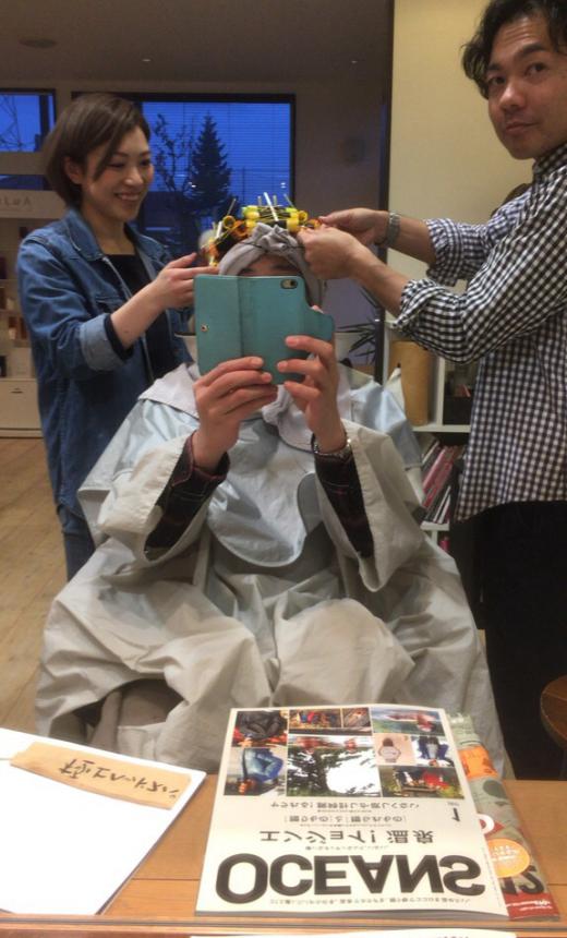 パーマとカットでご予約させて頂きました/