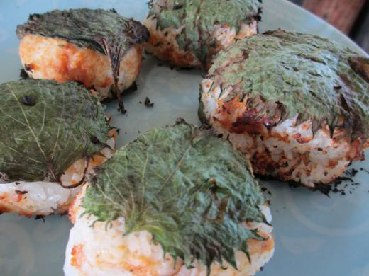 焼きおにぎりも作りました/