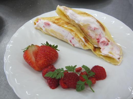 クレープも完成!/