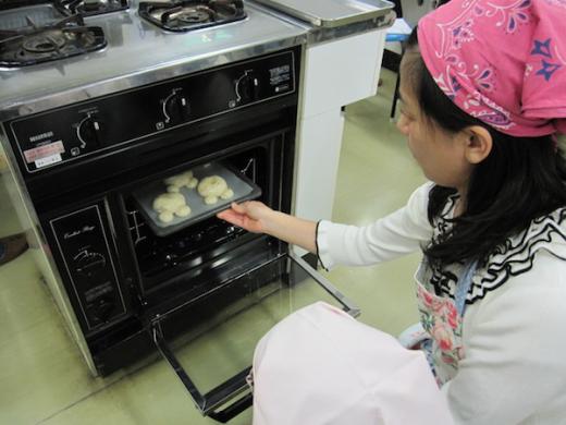 いよいよオーブンで焼いていきます。/