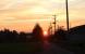 ようやく秋の夕焼け 東の空には三日月、夕日に映えるスス..:2019/09/11 20:48