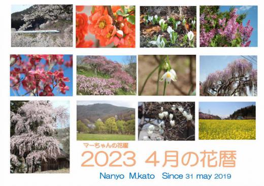 4月に入ると一斉に花が咲き始めます 「2023 4月の花暦」で紹介している花の色がピンクや黄色など淡い色の花が咲き 周りの山や畑 道ばたや川べりにも様々な花が咲き心がウキウキしてくる4月です 今日紹介している写真の風景は全て南陽市内で撮影したもので南陽市にもこんな素敵な風景があっただとうれしくなった4月でした/