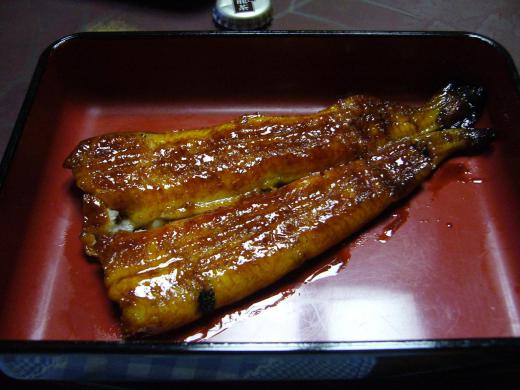 最後はうなぎ/