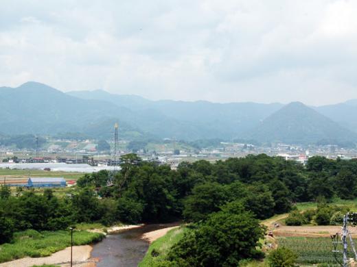 吉原本楯より直江軍本陣を望む/