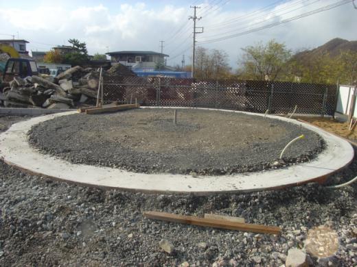 基礎簡単な円形ベース/