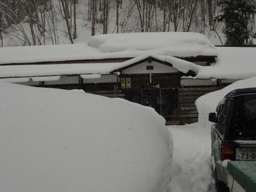 会社が雪で埋もれた??/