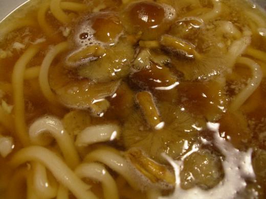 原木なめこを使ったしぐれうどん/