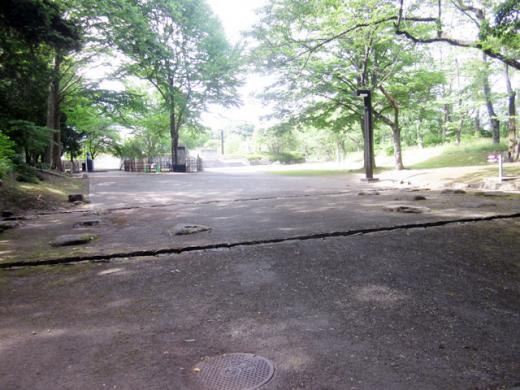 ここが城門跡。/