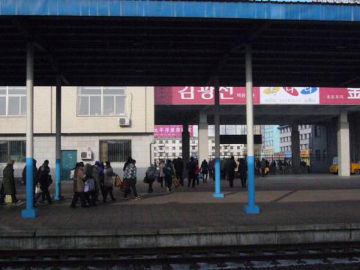 駅に到着です。/