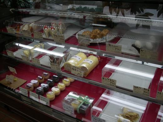 菓樹の美味しそうなショーケース/