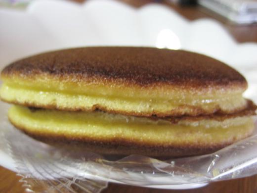 どらやきのアップです。/