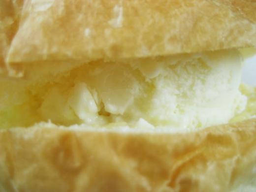 アイスクリームのアップです。/