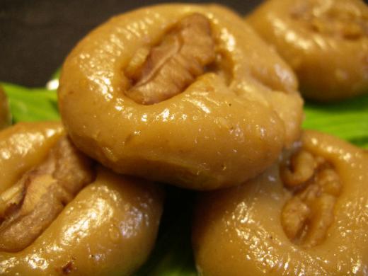 香ばしいクルミがのっかってます!/