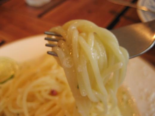 冷製スパゲティのアップ/