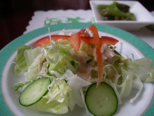 付け合わせのサラダです。/