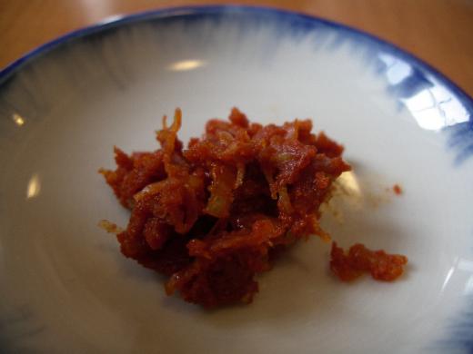 別添えの赤唐辛子です。/