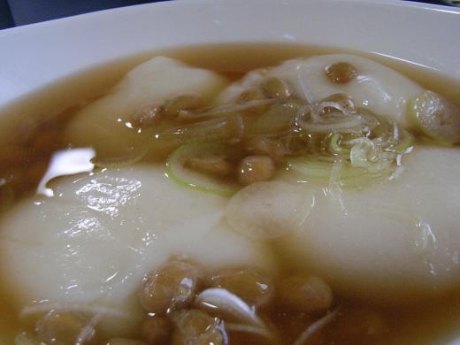 納豆もちのアップ!/