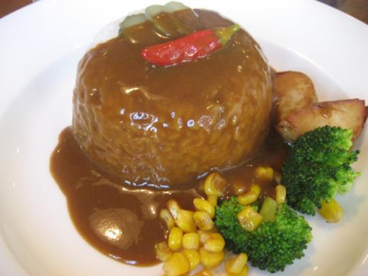 カレーをかけていただきます/
