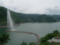 寒河江ダム《月山湖大噴水112m》東洋一の大噴水：