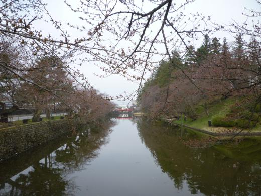 松が岬公園お堀の風景/