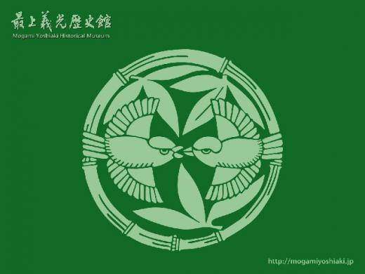 【壁紙】家紋 竹に雀(緑バージョン)/