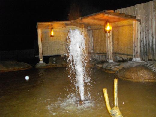 ランタン露天風呂を求めて/