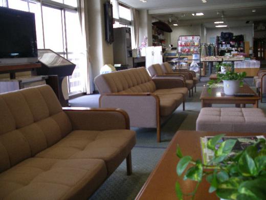 落ち着いたロビーです/