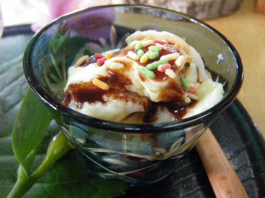 手作りバナナのムースは・・・/